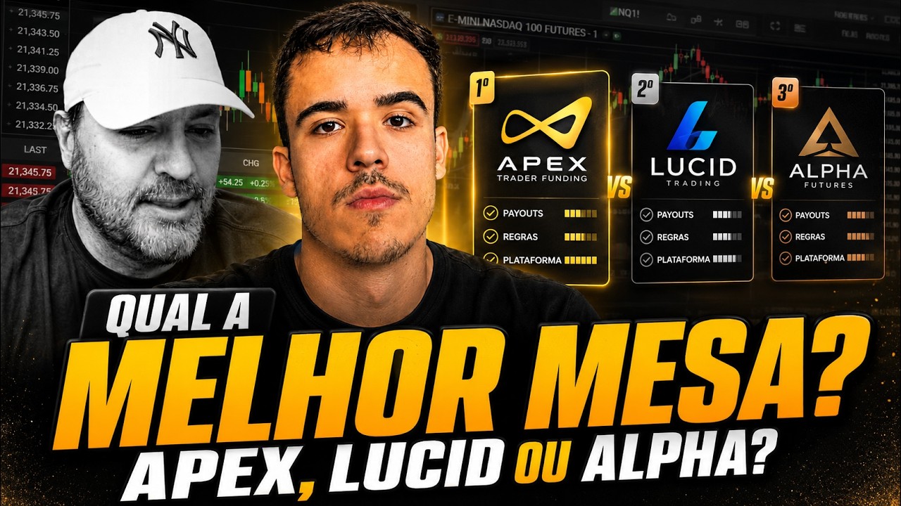 Qual a MELHOR MESA de Futuros? APEX, Lucid ou Alpha?