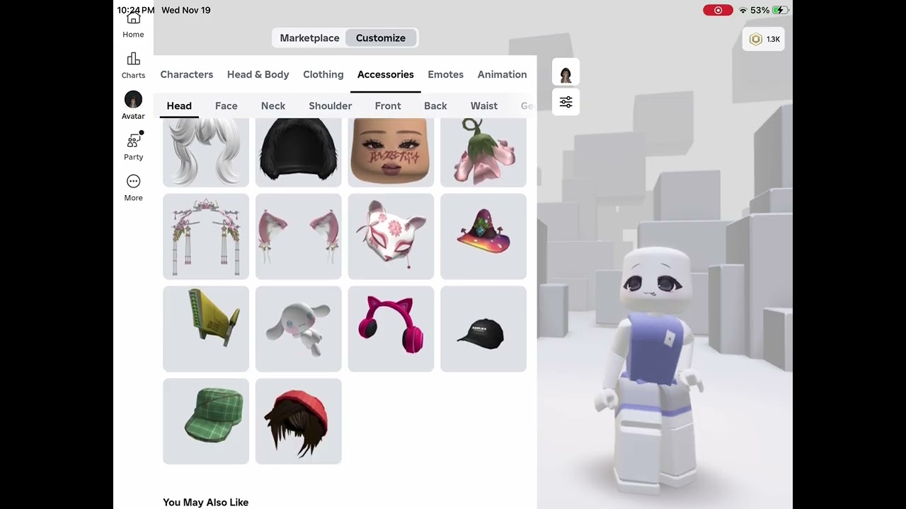 Make cute avatar with me cute outfit I have Robux 