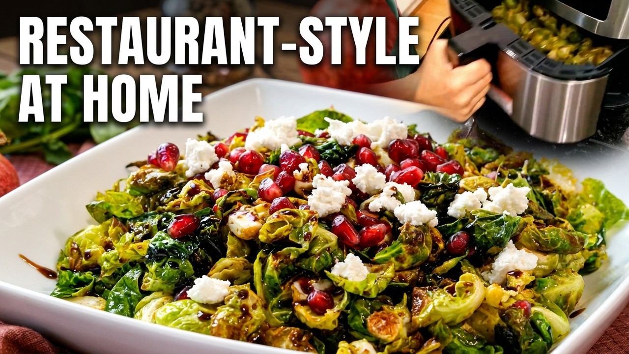 Savory Air Fryer Brussels Sprouts - Copycat Bolero Restaurant-Style Recipe To Make At Home