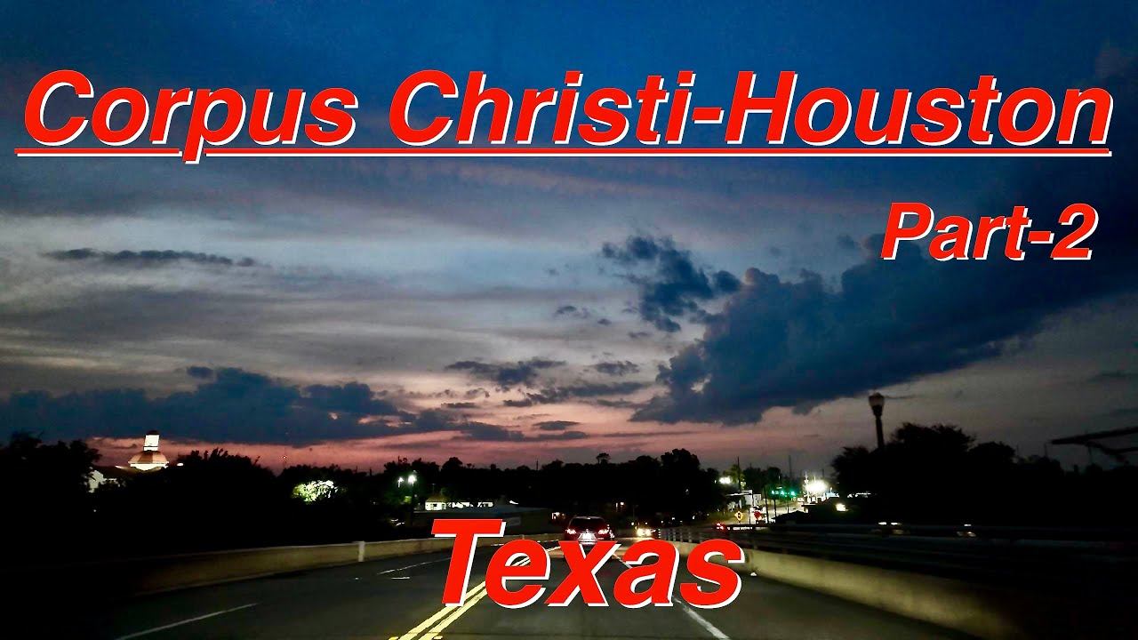 Journey Across Texas Part 2: Victoria to Katy - Evening Drive Through Rain