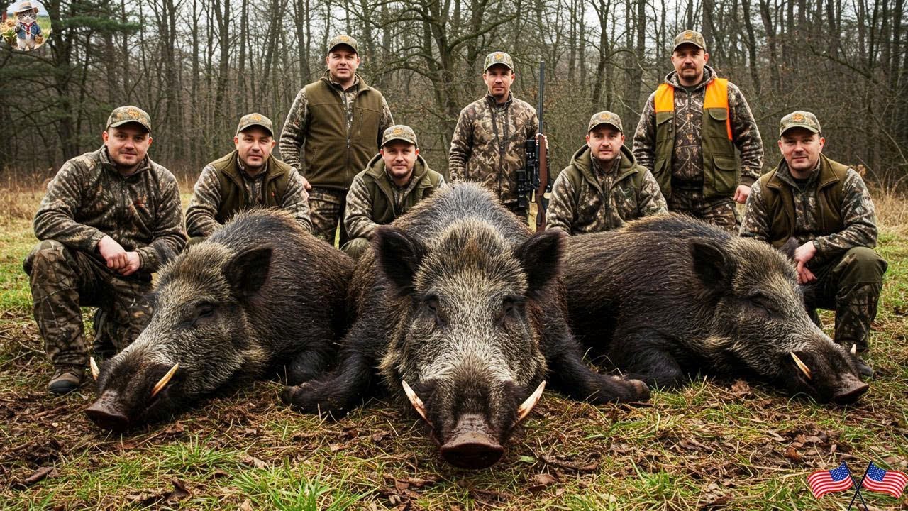 Perfect Shot - Efficient Hunting Trip With Giant Wild Boars Be Take Down | Wild Boar Destroy Crop