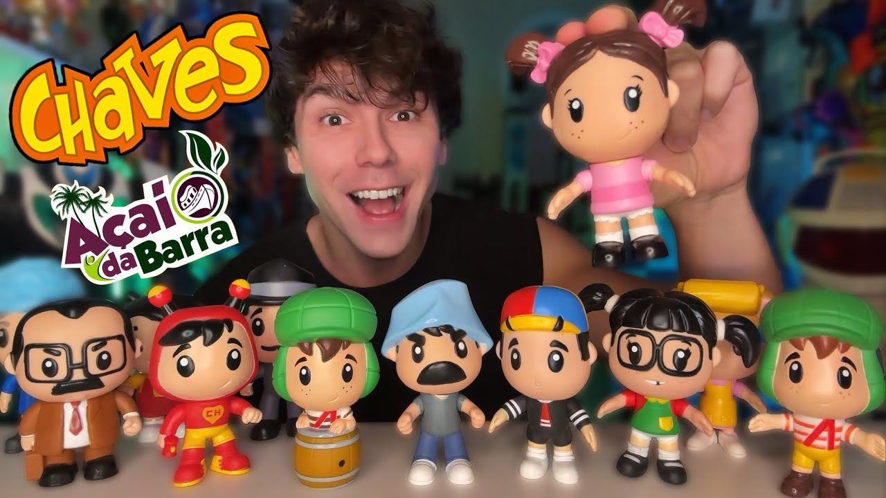 CHEGOU A COLEÇÃO TURMA DO CHAVES COM A PÓPIS NO AÇAÍ DA BARRA! PETER TOYS