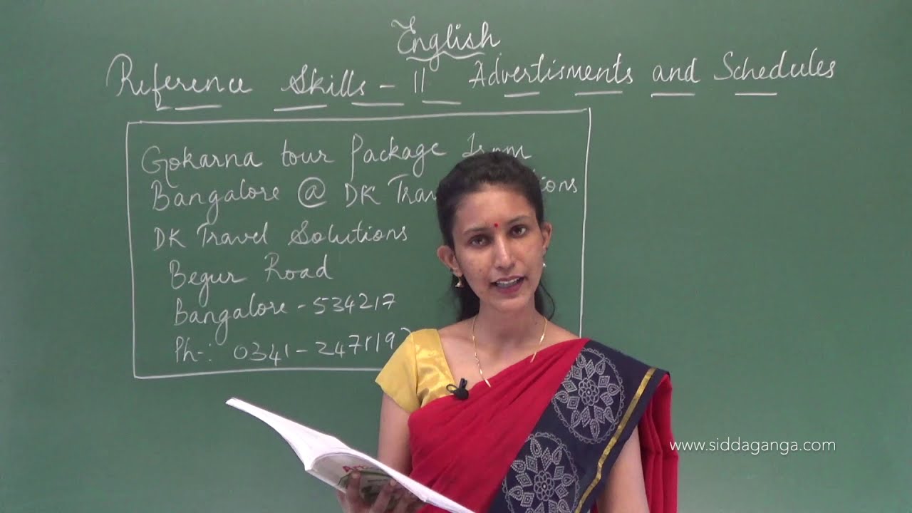 I PUC - ENGLISH - INTERPRETATION OF ADVERTISMENTS AND SCHEDULES
