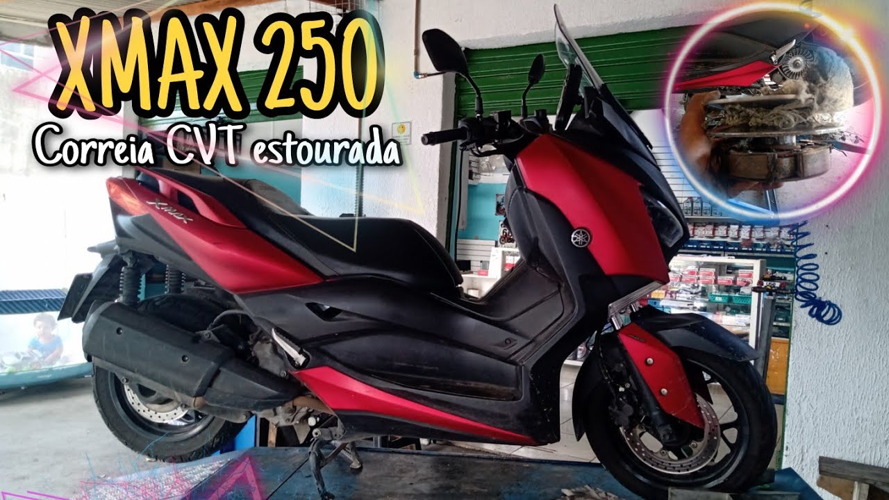 XMAX 250 CORREIA CVT ESTOURADA