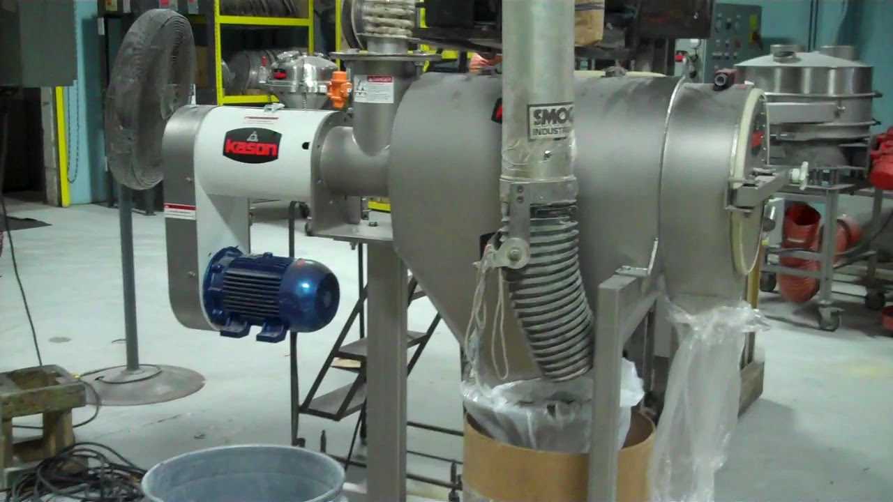Demo of Centrifugal Sifter Screening Yeast Extract Powder in the Kason Test Lab
