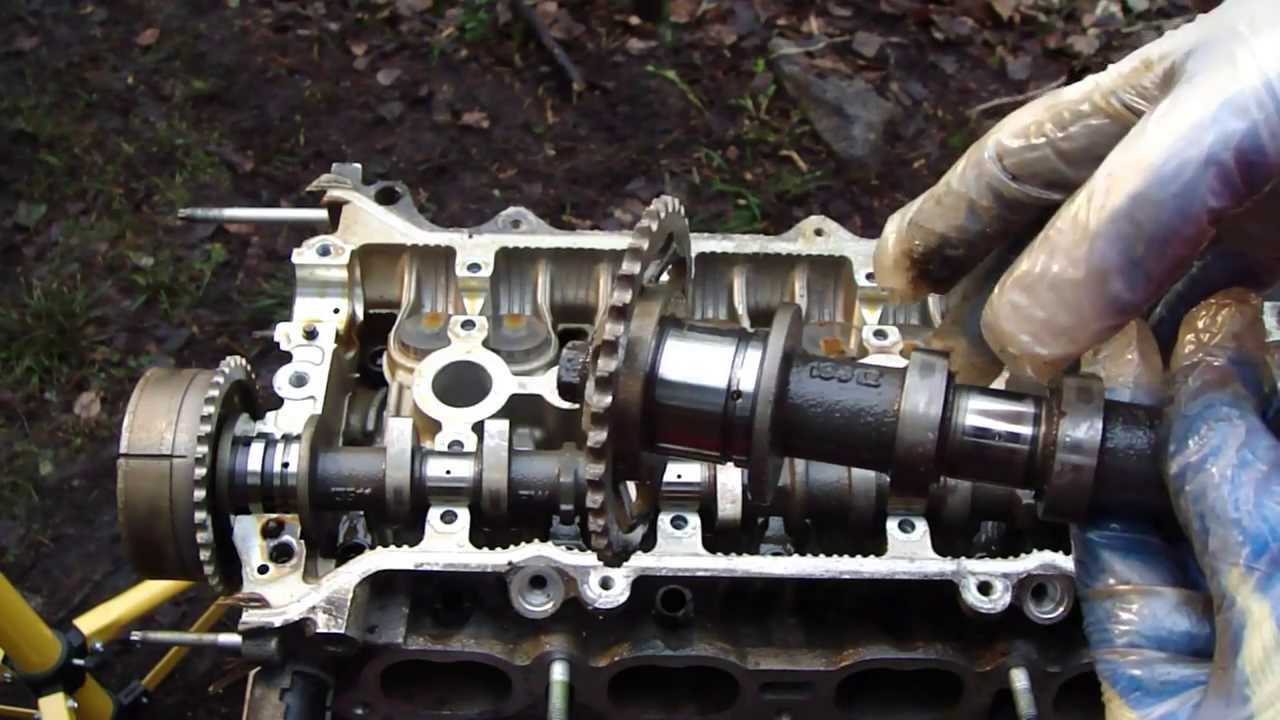 How to disassemble engine VVT-i Toyota Part 16/31: Camshafts