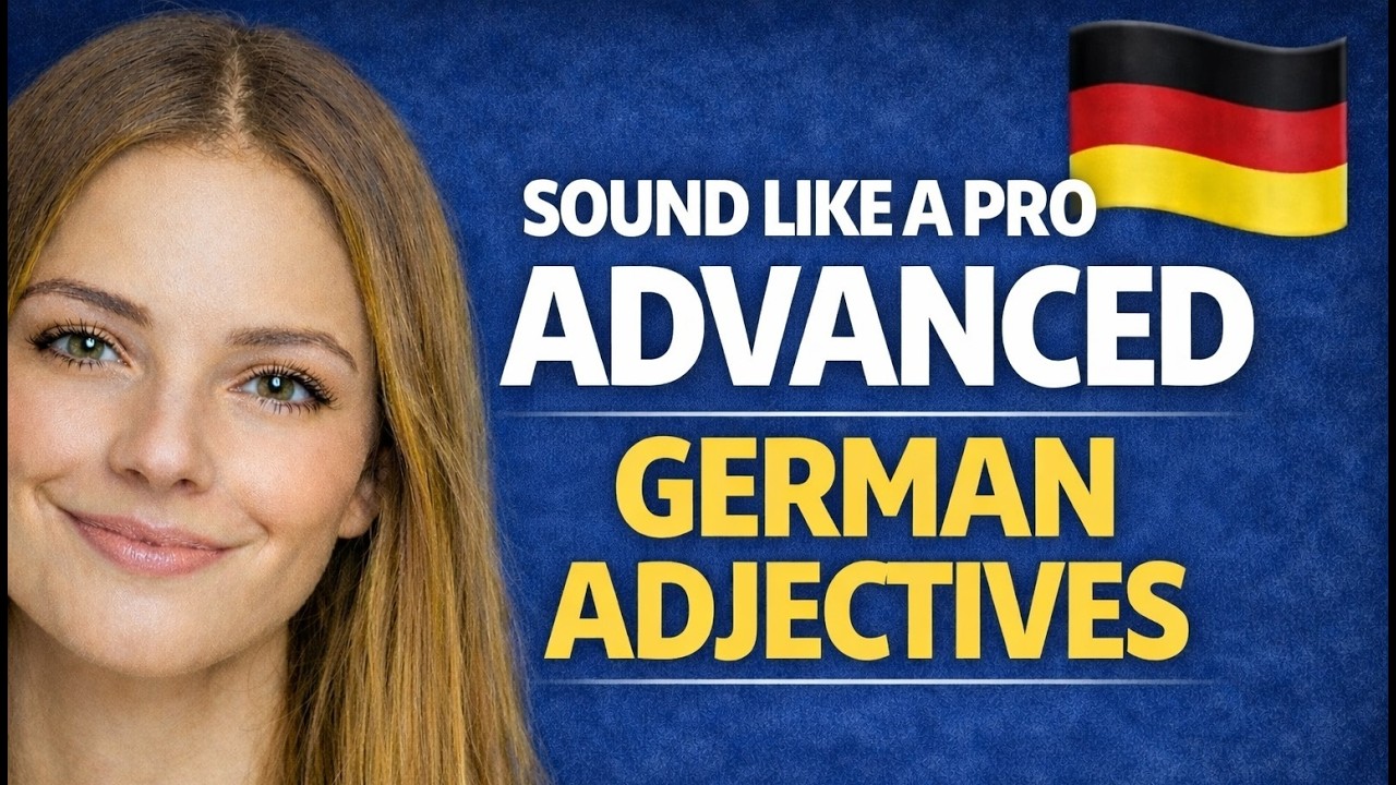 Advanced German Adjectives  Speak Like a Native 🇩🇪