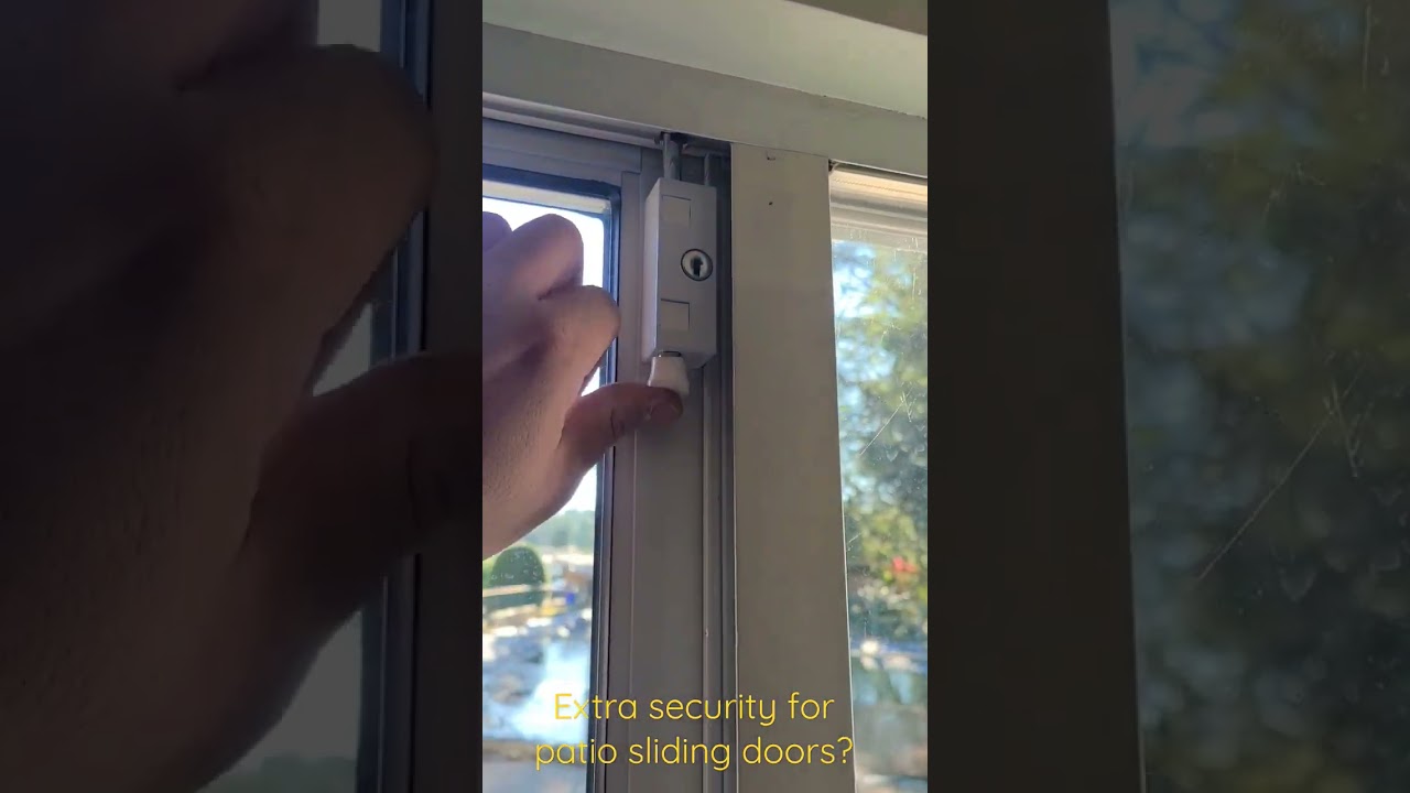 extra security for patio sliding doors?    #security #locksmith #vancouverbc #patio