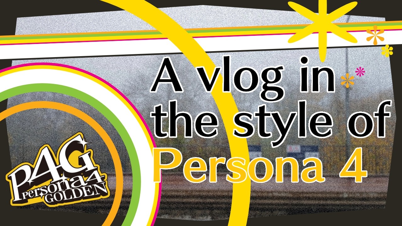 Short vlog in the style of persona 4 ! 📺🔎✨