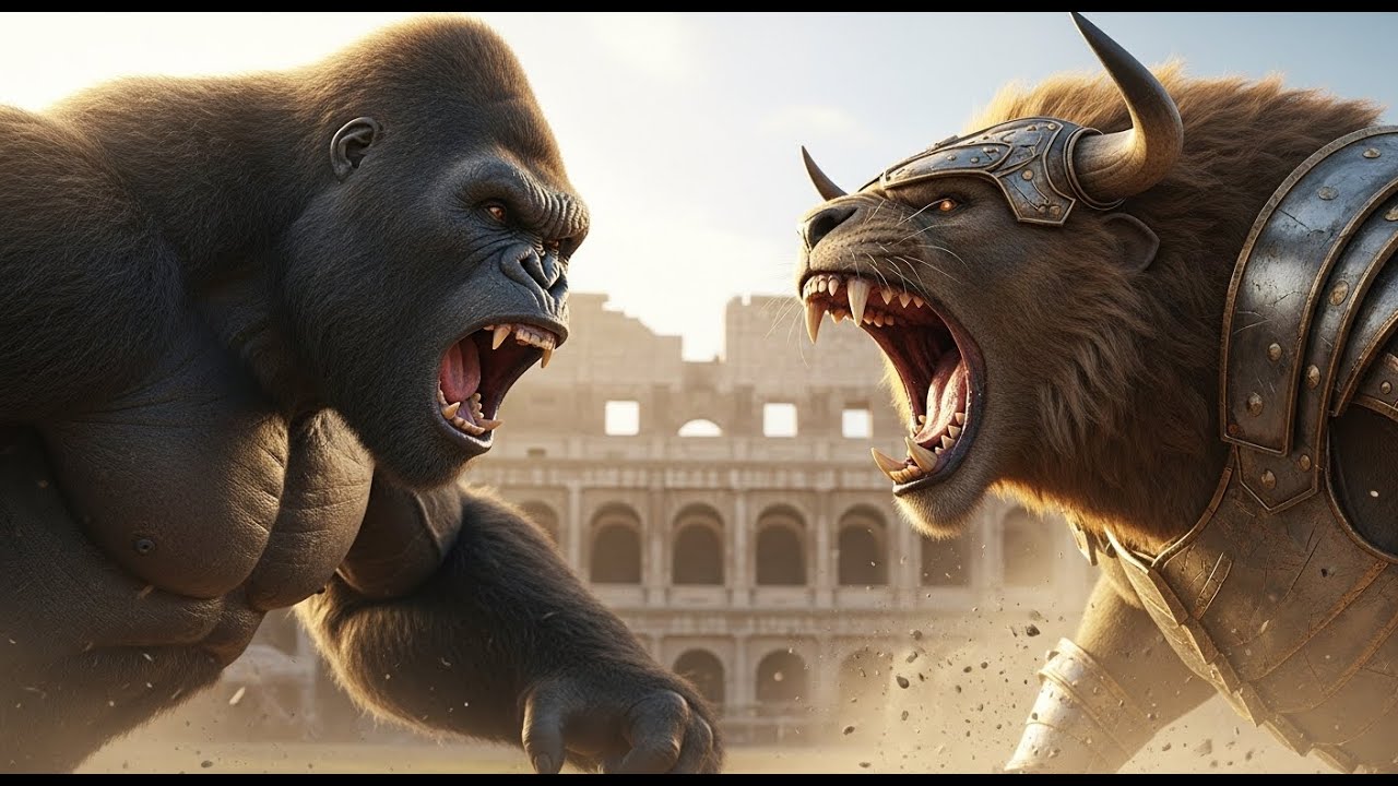 KING KONG vs ROMAN BEAST – THE GREAT BATTLE ARENA!