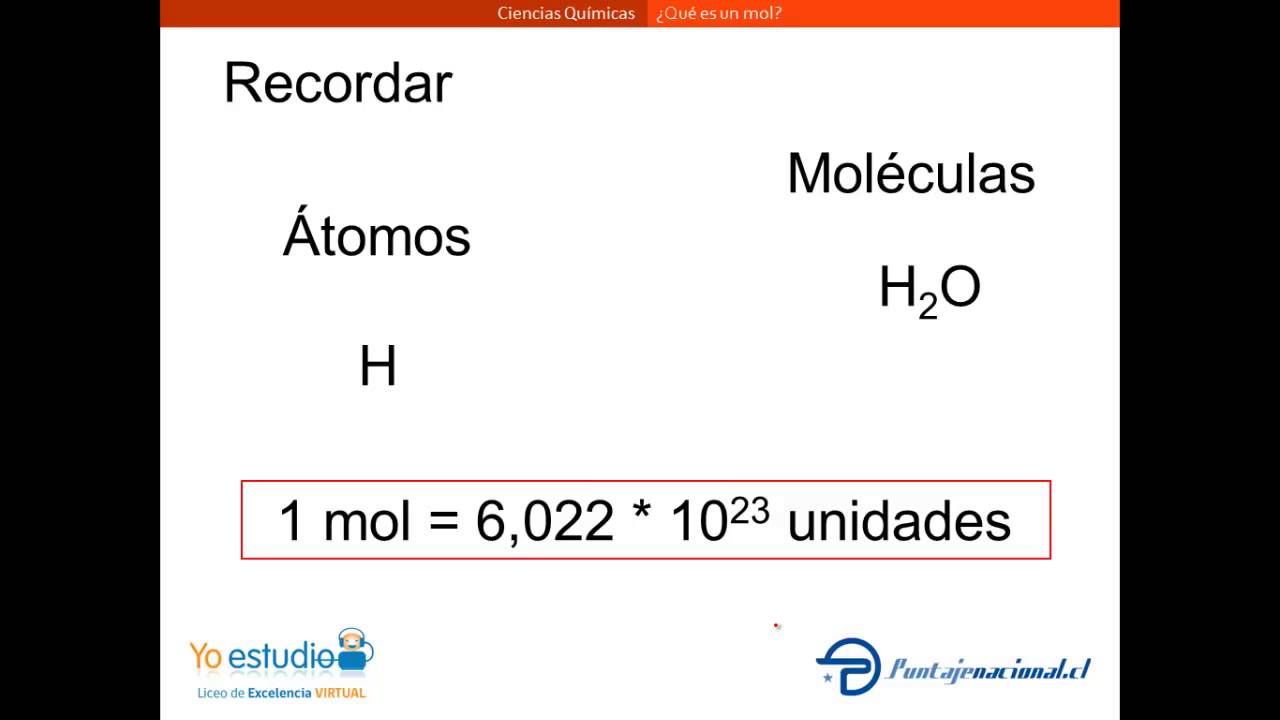 &iquest;Qu&eacute; es un mol? - yoestudio.cl