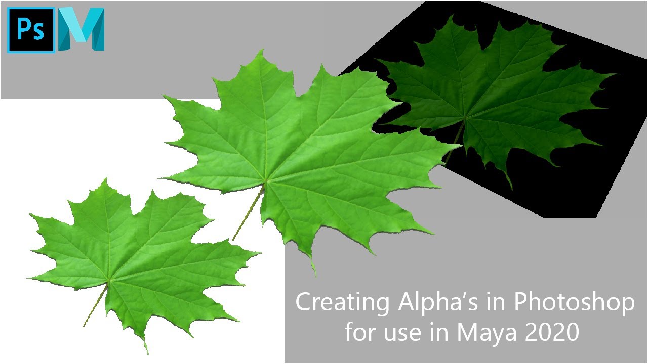 Quick and Simple Method: Creating Alphas in Photoshop for Maya 2020