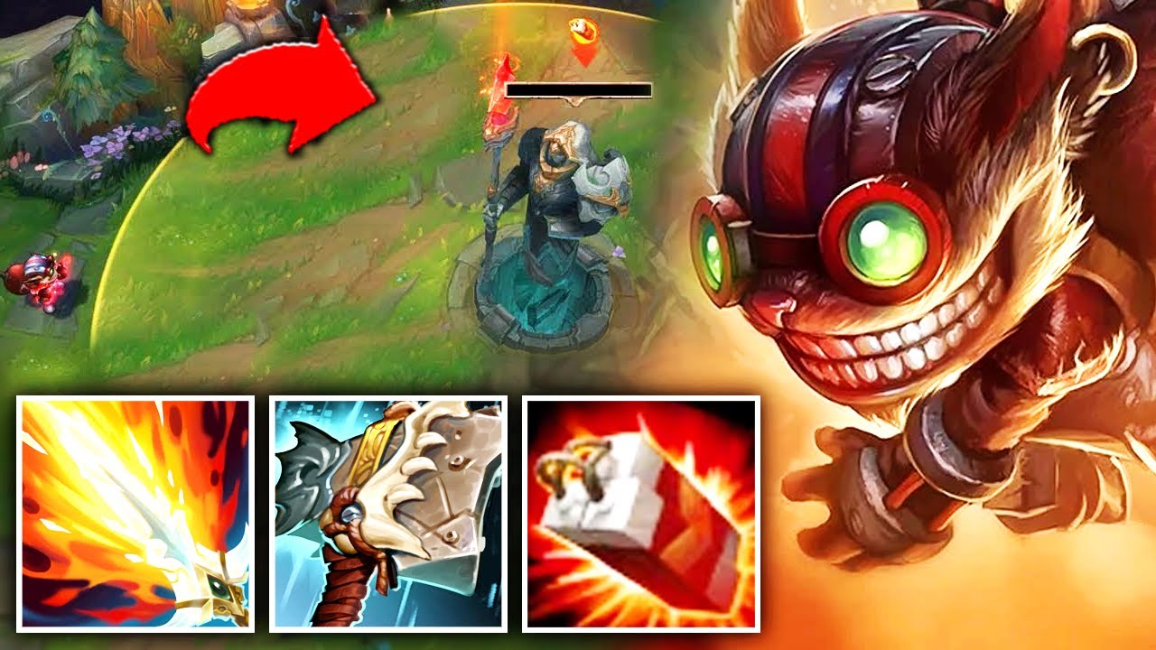 Ziggs but I one shot every tower I touch (demolisher + hullbreaker)
