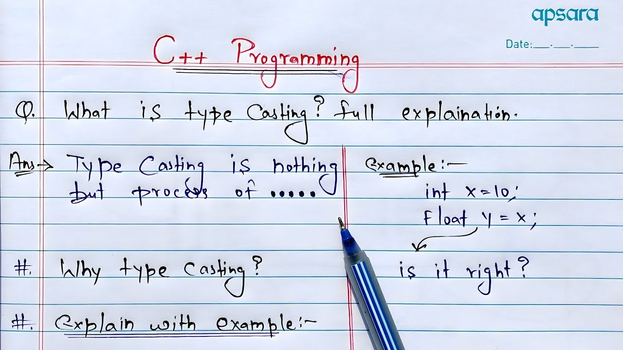 Datatypes TypeCasting | C++ Programming