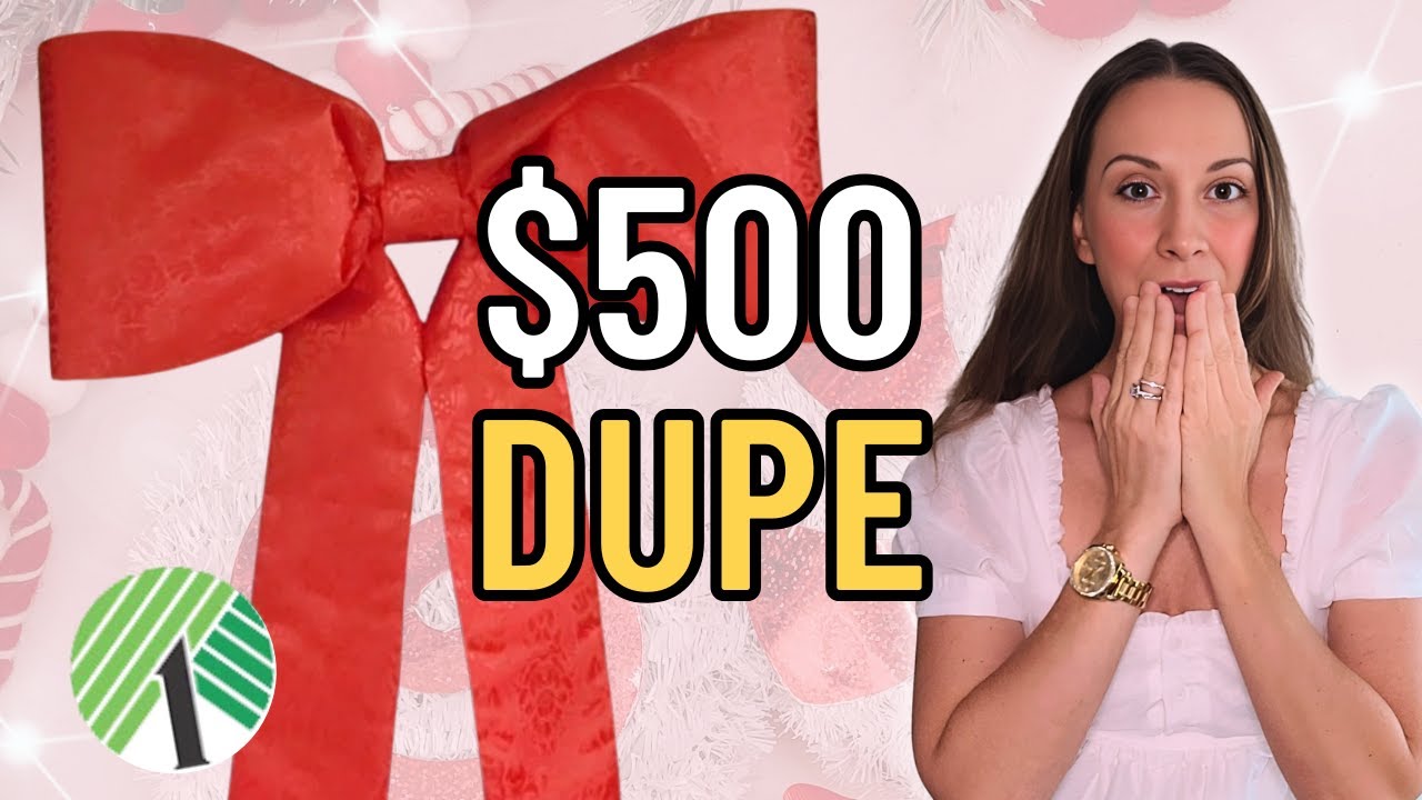 Viral Dollar Tree DIY GIANT BOW 🎀 ($500 Dupe)
