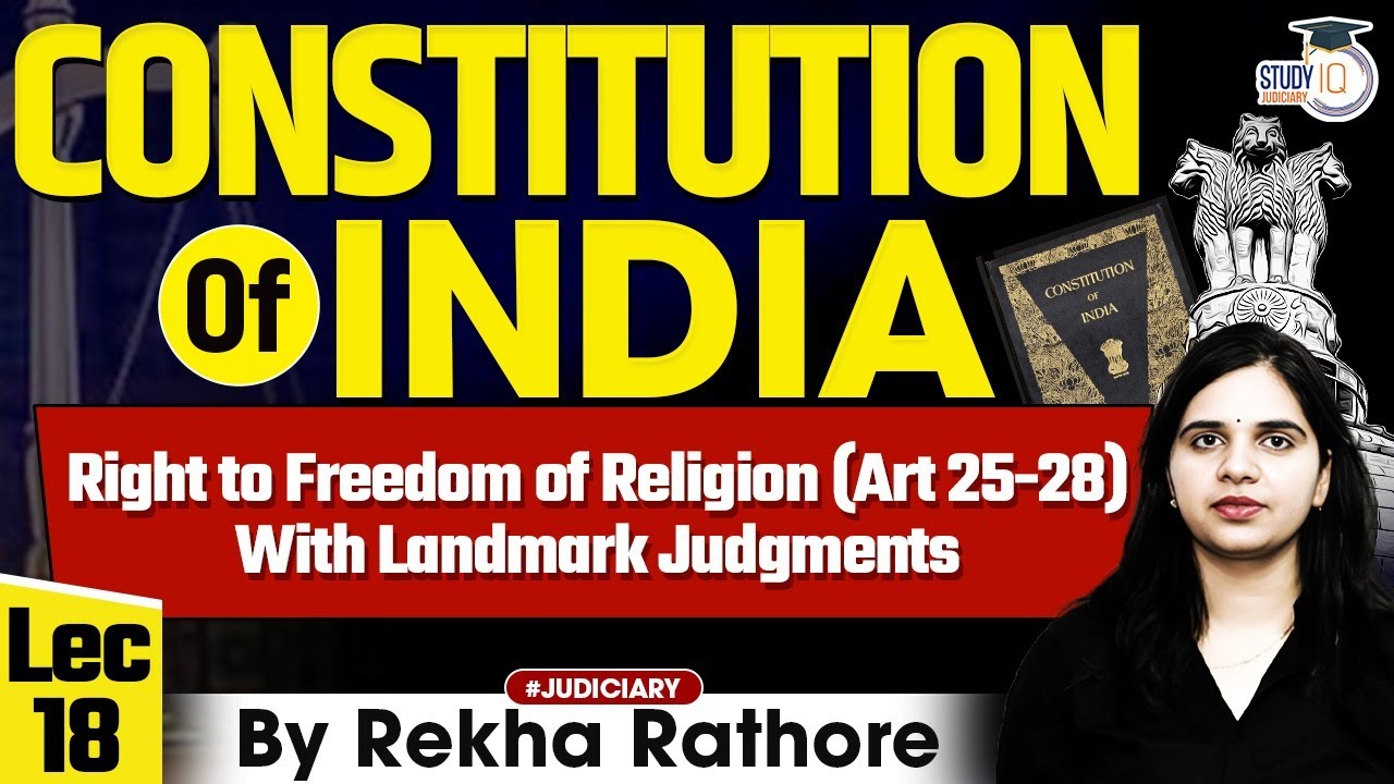 Right To Freedom Of Religion (Art 25-28) With Landmark Judgments