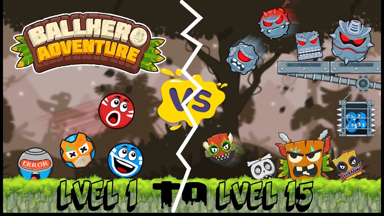 BOUNCE Ball 4 LOVE and RED Roller Ball 3 Ball 4 BALL HERO ADVENTURE RED Ball BLUE Ball LEVEL 1 TO 15