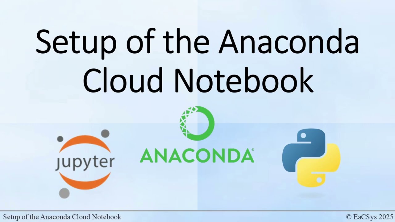 Setup Anaconda Cloud Notebook