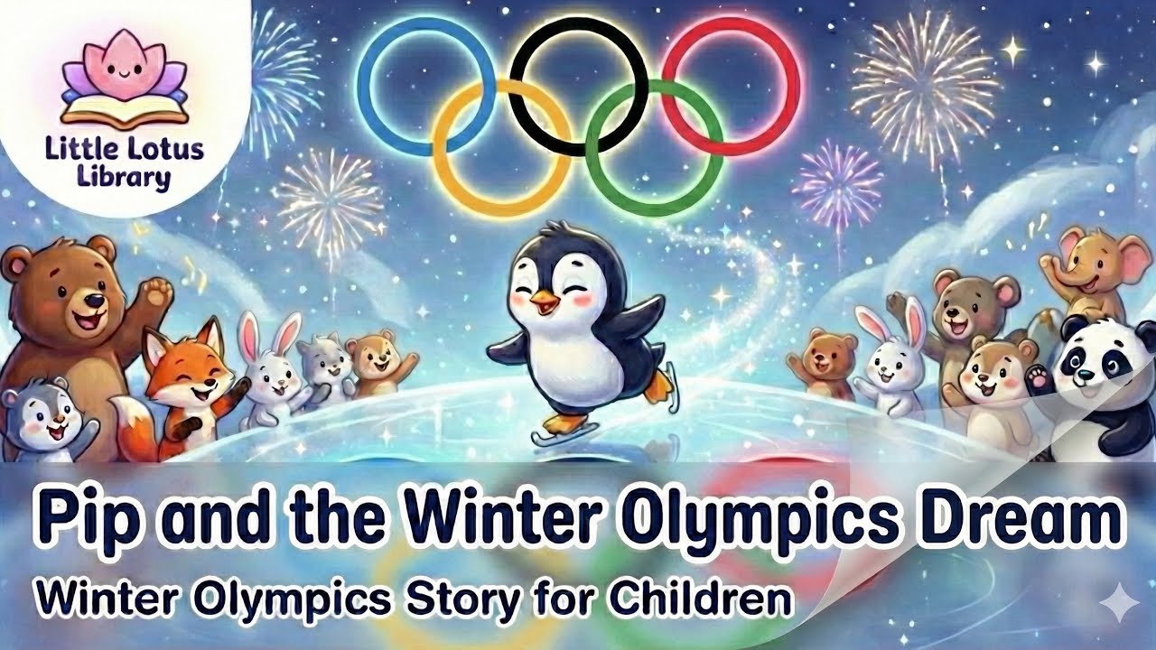 Pip and the Winter Olympics Dream 🐧❄️ | Kids Book Read Aloud | Winter Olympics Story for Children