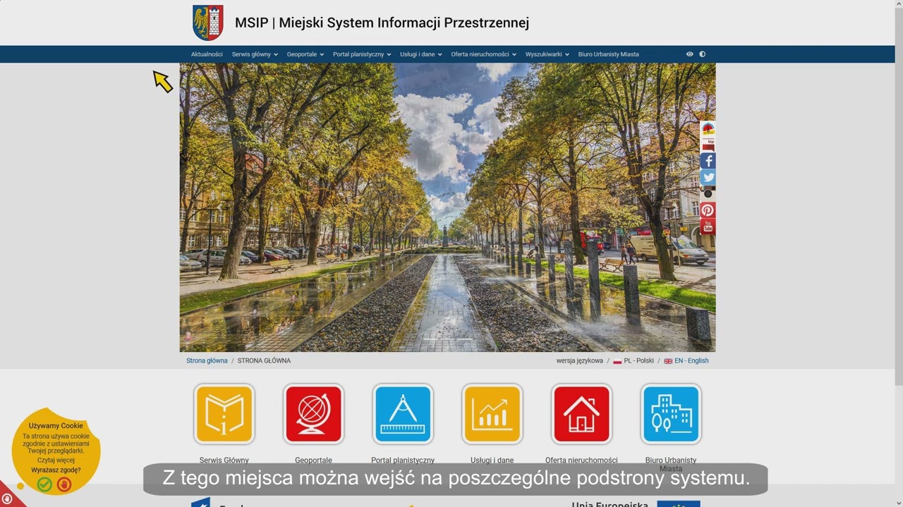 Jak dotrzeć do Miejskiego Systemu Informacji Przestrzennej? MSIP Gliwice