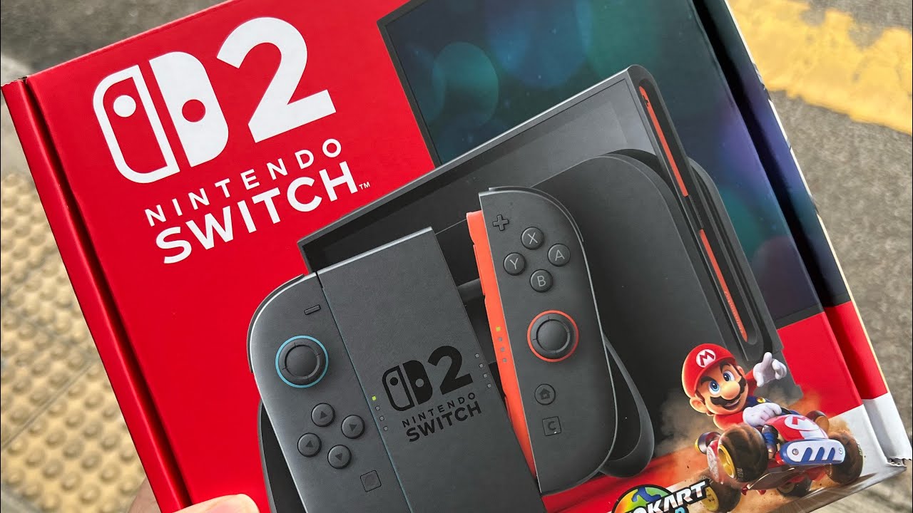 拎到Switch 2啦，第一日拎到機即刻去麥當勞開箱先！