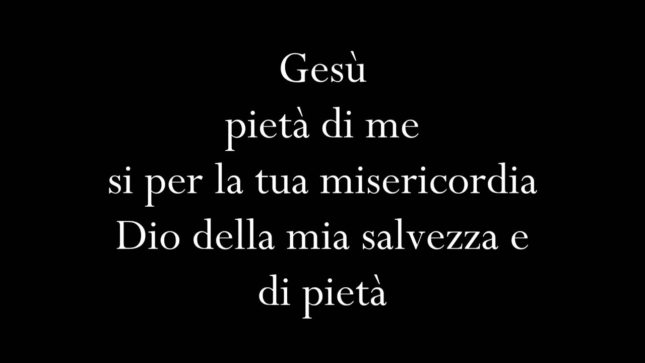 gesu pieta di me