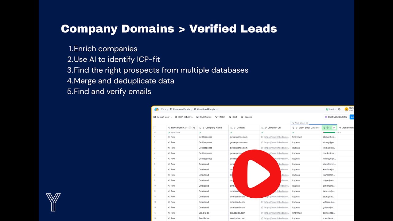 How to Go from a List of Company Names to Verified Leads (Using Clay + AI)