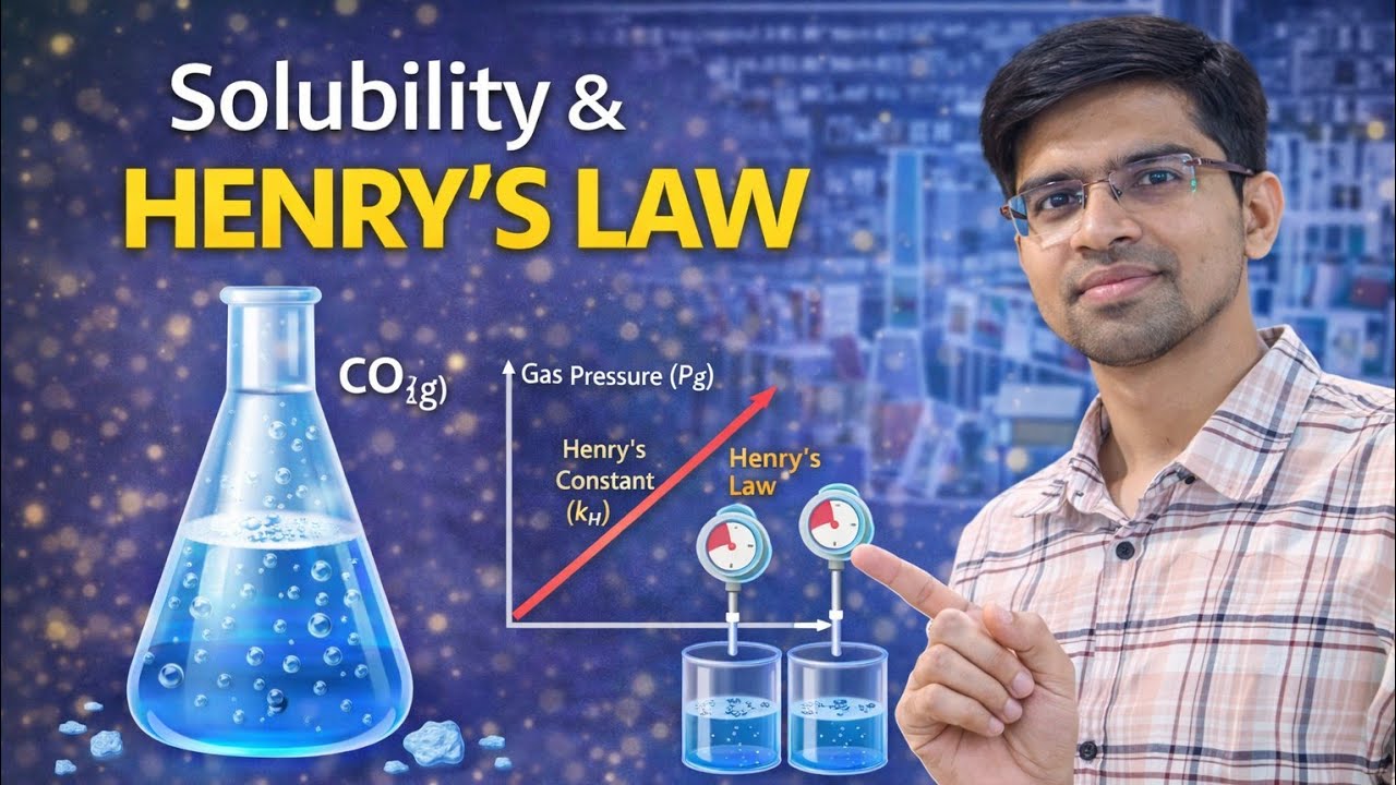 Solubility & Factors Affecting Solubility | Henry’s Law | Class 12 Chemistry