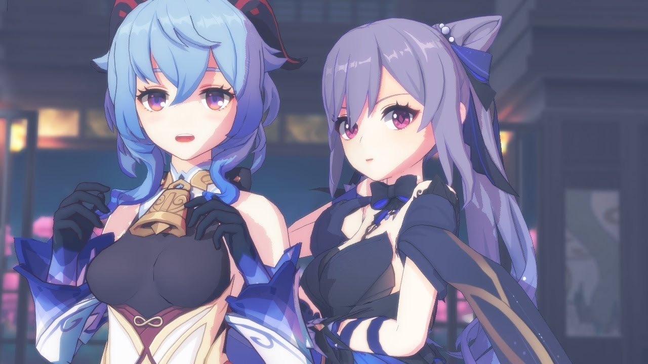 【原神MMD】『宵々古今 / Yoiyoi Kokon』by 甘雨(Ganyu)＆刻晴(KeQing)【Genshin Impact/4K】