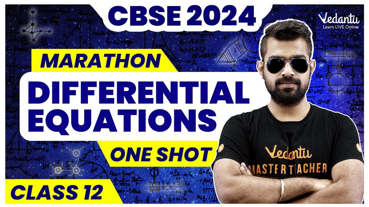 Differential Equations | One Shot Marathon | Class 12 | Chapter 9 | CBSE 2024 🔥 Shimon Sir