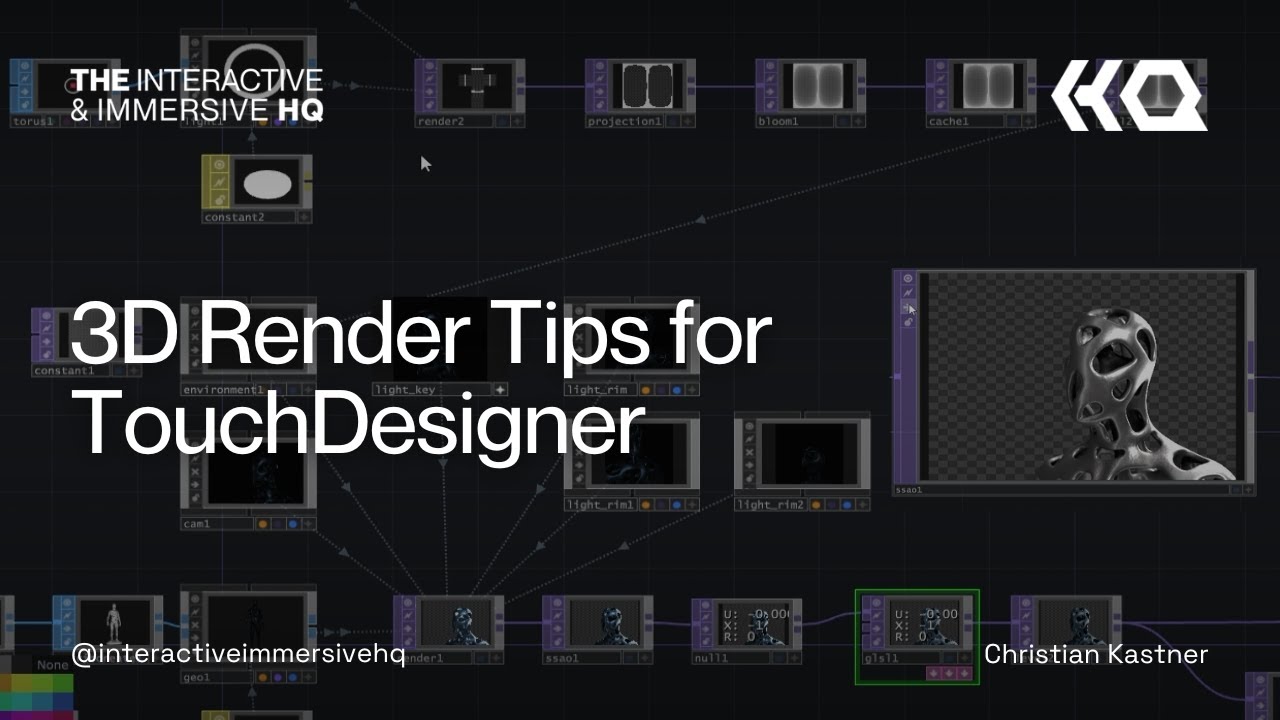 Советы по 3D-рендерингу TouchDesigner