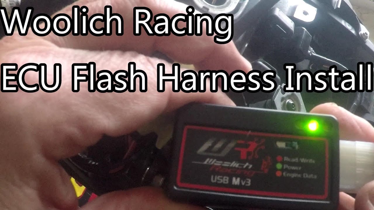 🔧 Как установить комплект жгута проводов Woolich Racing ECU Flash на ZX10R и ZX10RR 5-го поколения