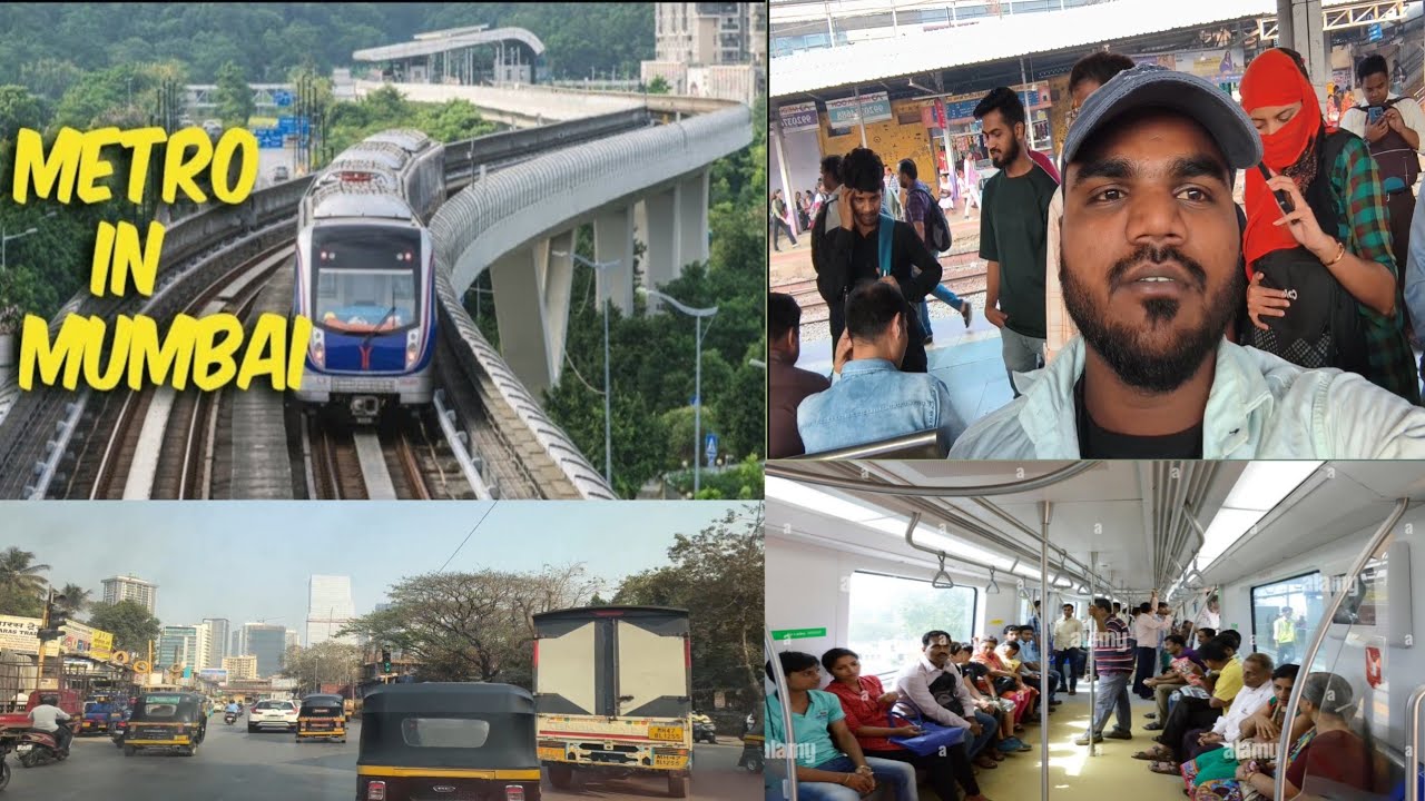 मुंबई घाटकोपर मेट्रो स्टेशन पर इतनी गर्दी रहती है  🤔 #new #vlog #viral #travel #train #ghatkopar  