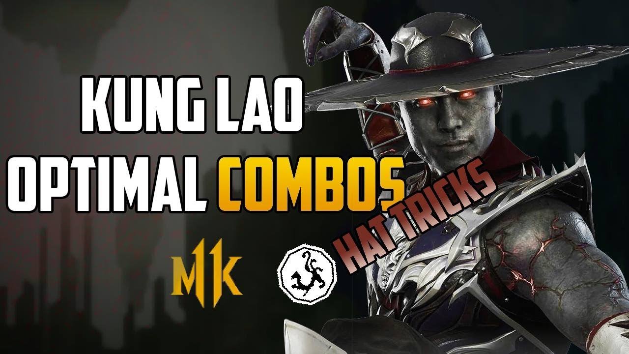 MK11 KUNG LAO MOST OPTIMAL COMBOS 24%-45% DAMAGE