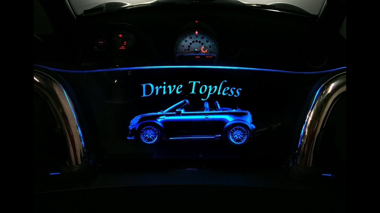 MINI COOPER new personalized accessories lighted windscreen deflector mod Windrestrictor&reg;