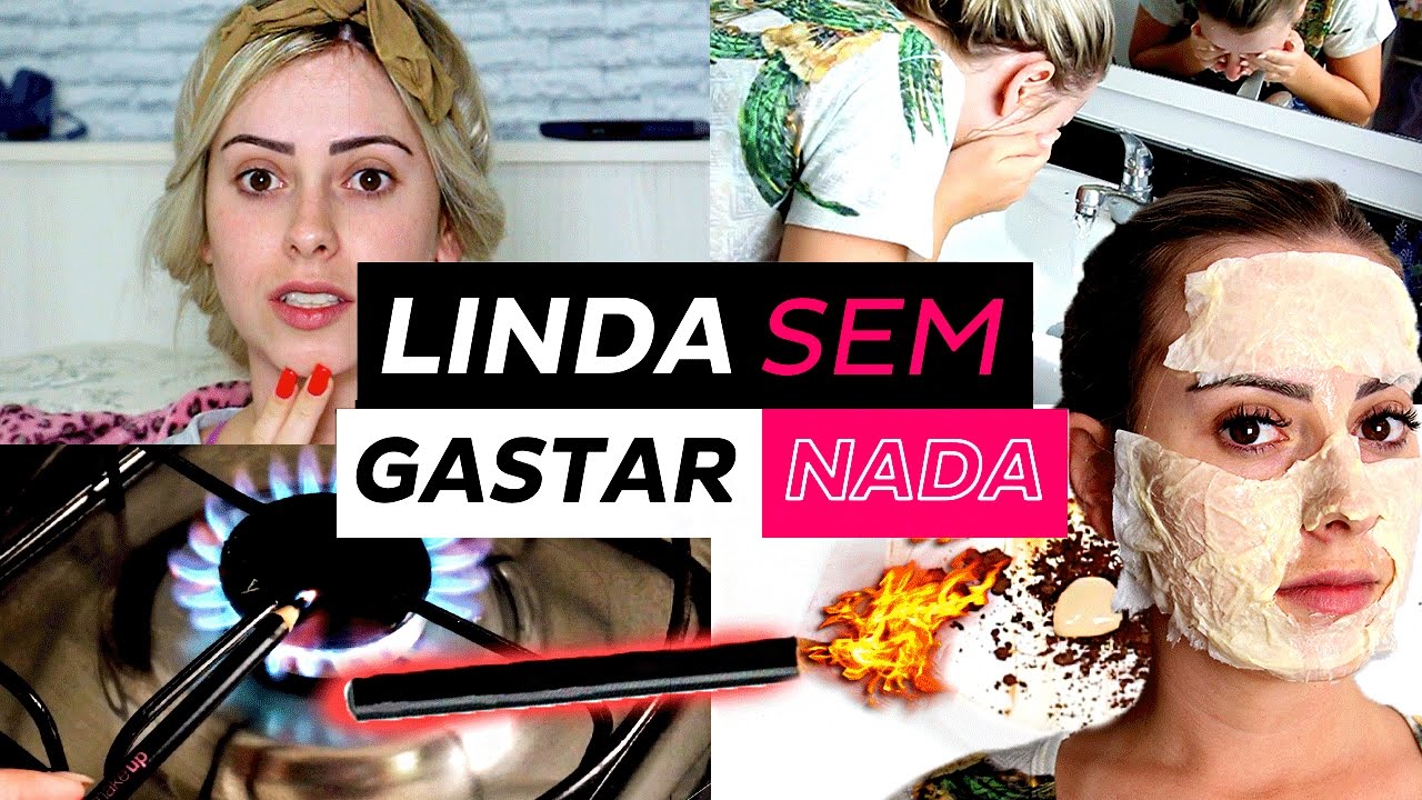PEELING EM CASA,  MAKE CASEIRA, CACHOS SEM BABYLISS | NÃO GASTE DINHEIRO
