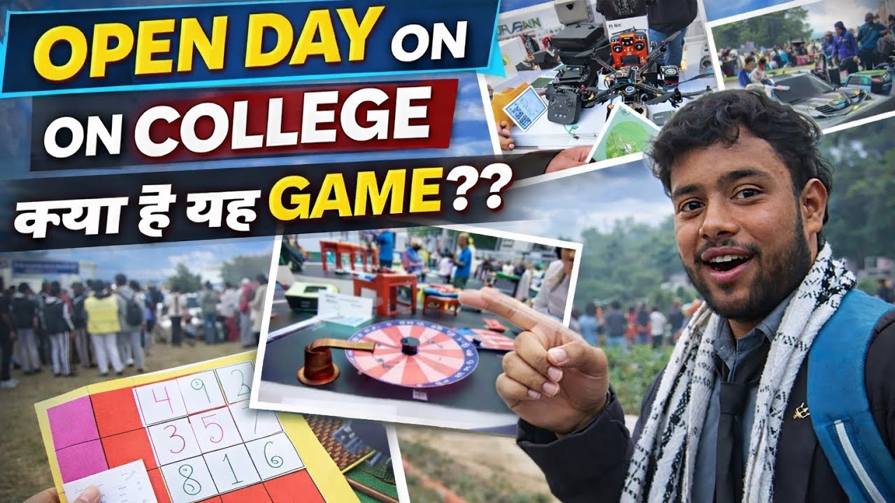 Kyu khele yeh game? Open day in college 😀
