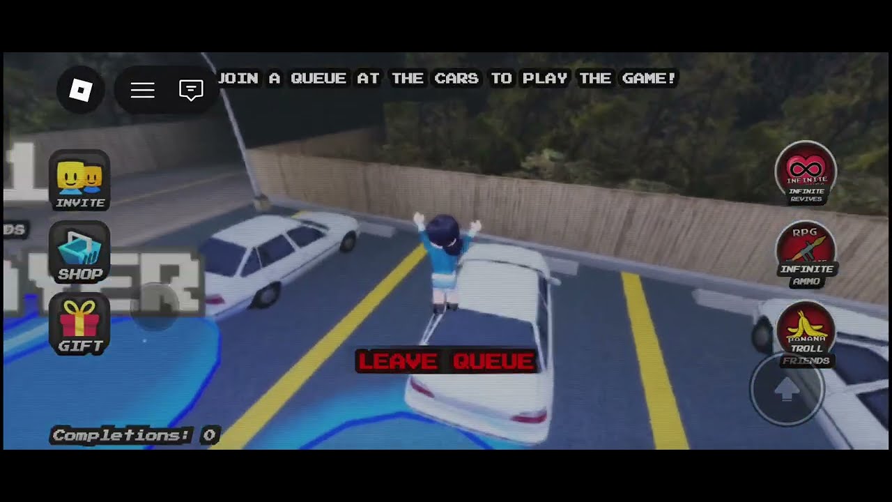 Playing a Roblox horror game....