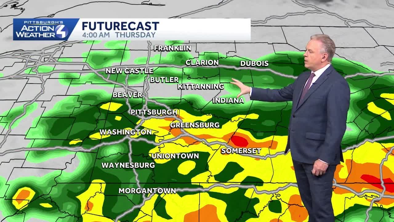 Rain continues in Western Pennsylvania