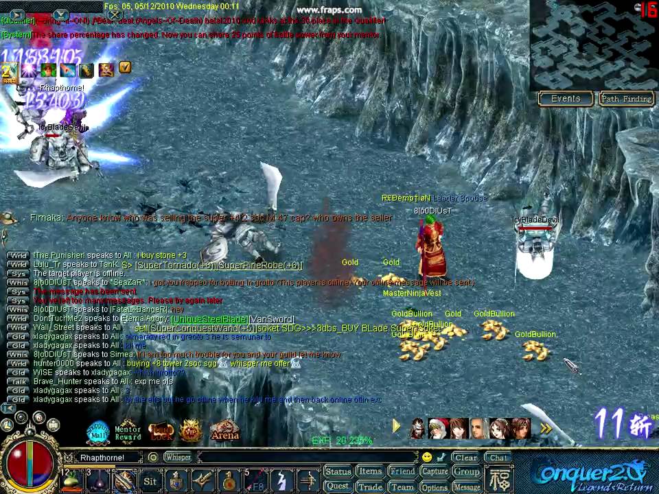 Conquer 2.0 Rhapthorne!  botting in grotto2
