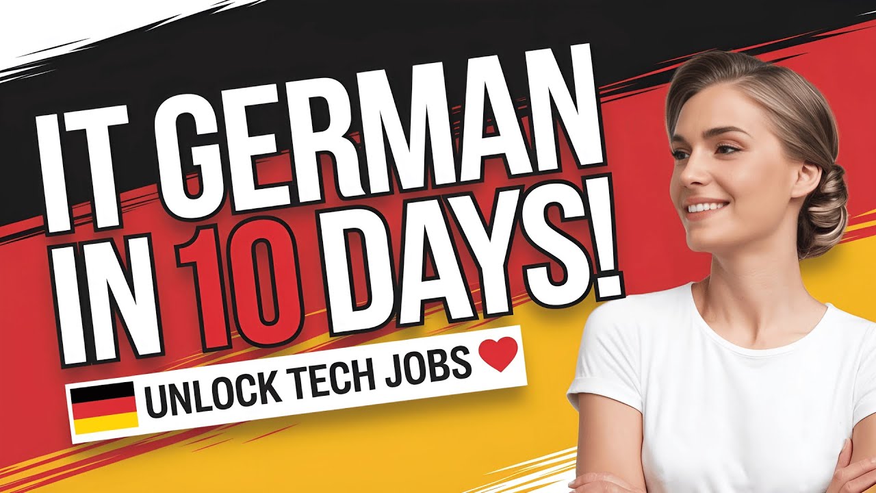 IT German in 10 Days! 💻 Master Tech Vocabulary for Jobs (B2/C1 Level)