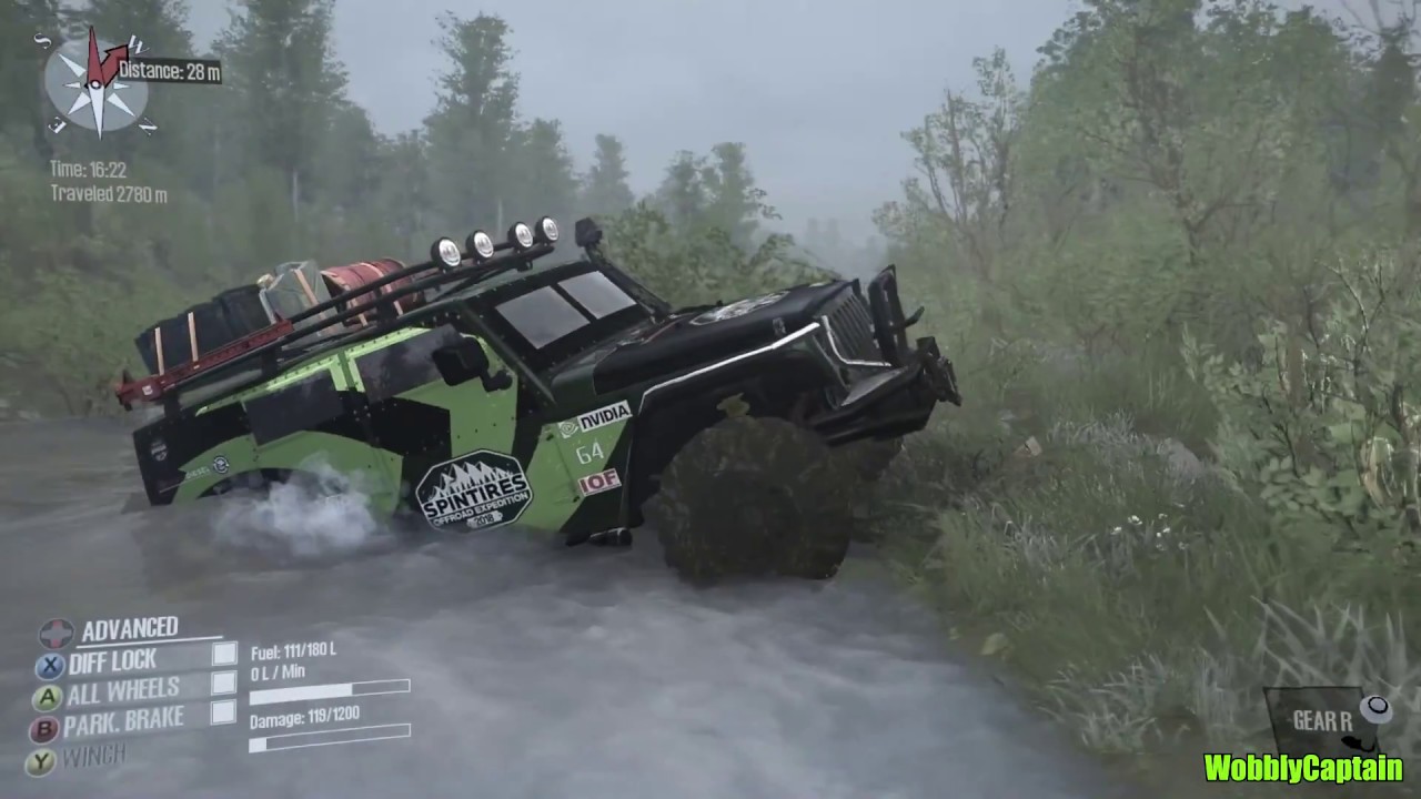 SpinTires MudRunner Kan River Map Exploration