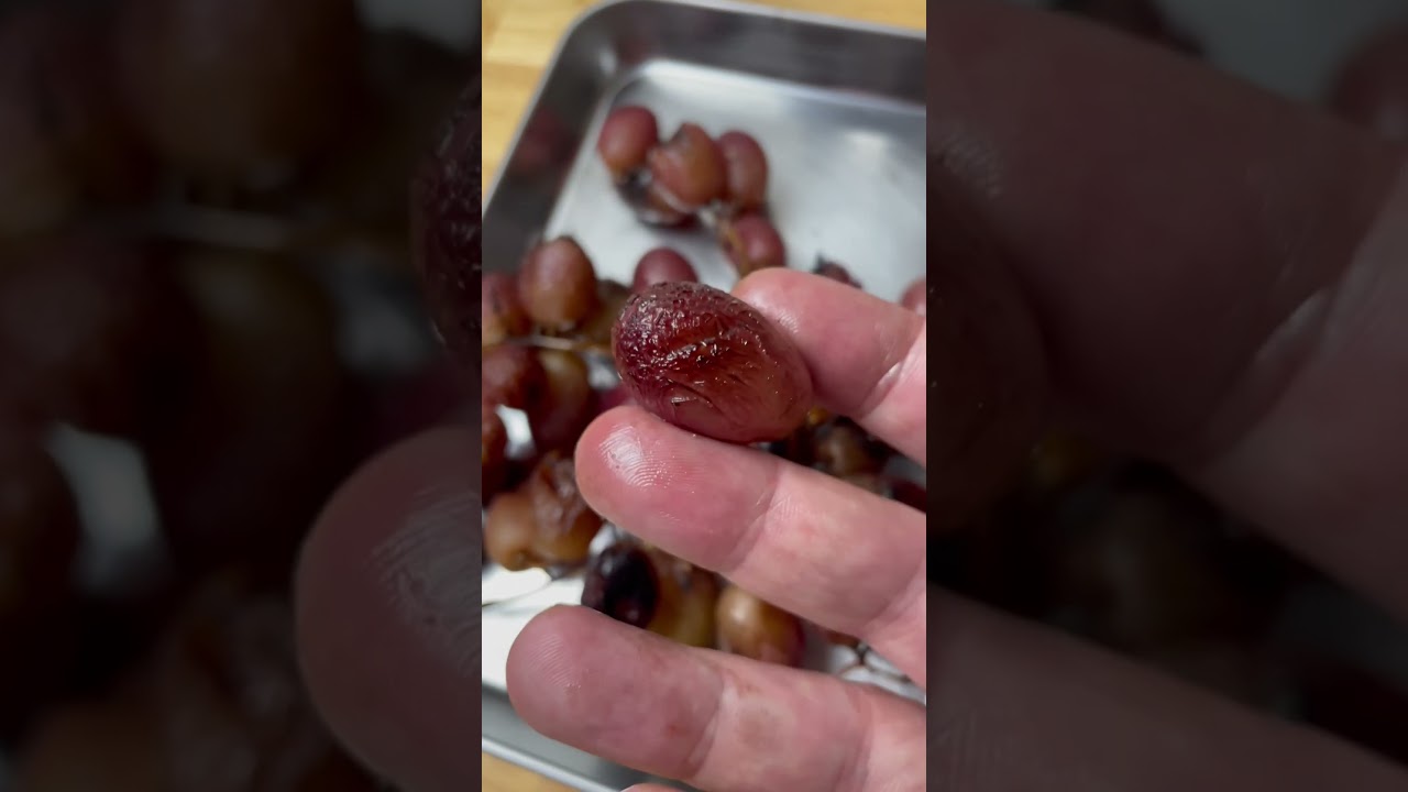 Grilled grapes for the charcuterie board 