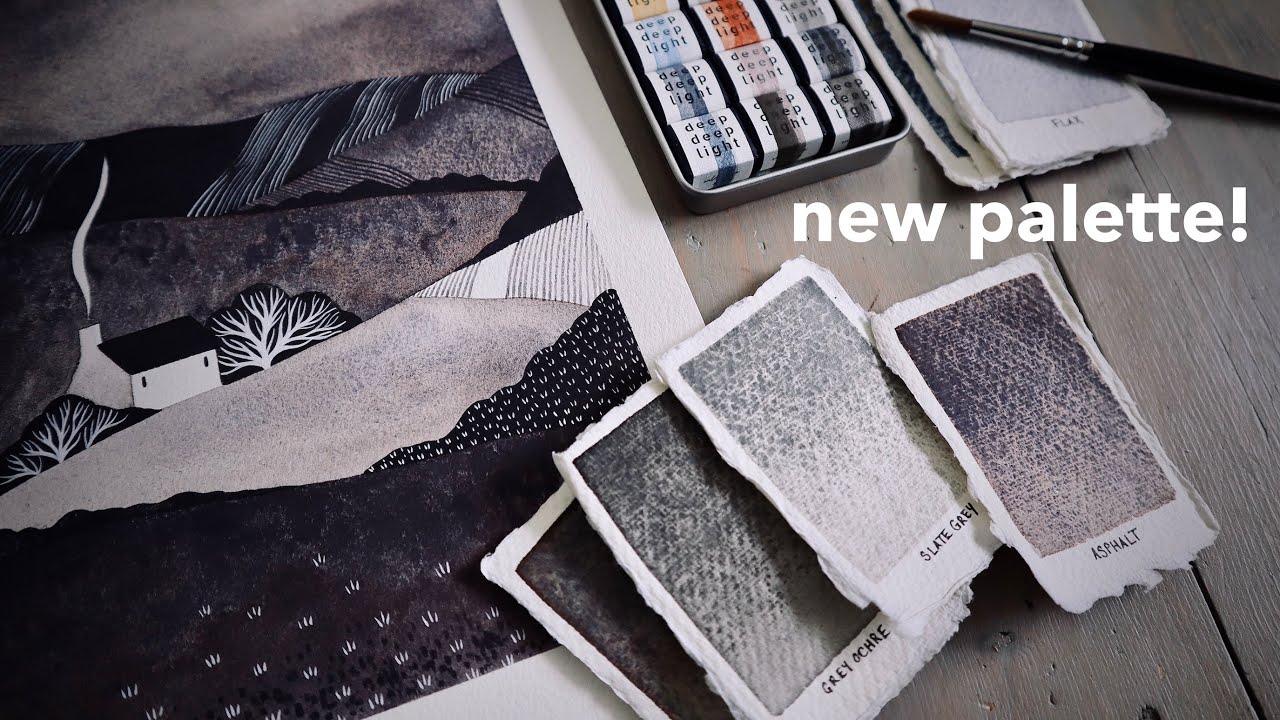 I Curated A Watercolour Palette | Deep Deep Light