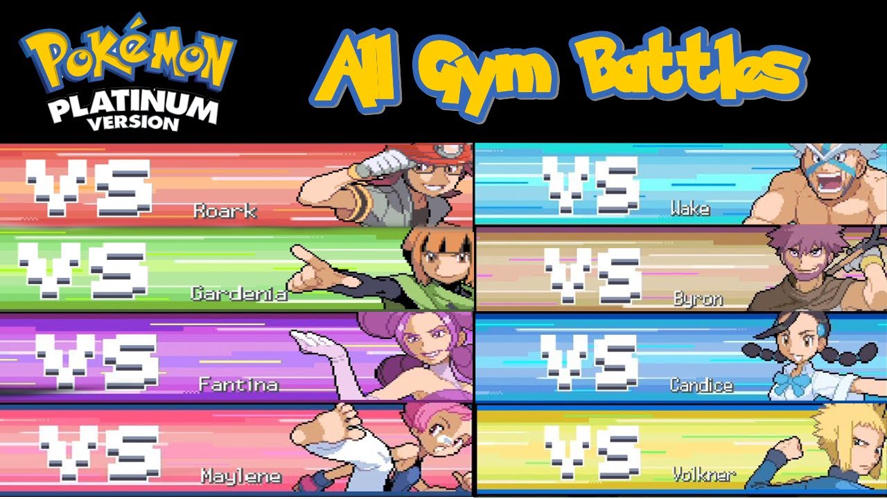 Pokémon Platinum: All Gym Leader Battles