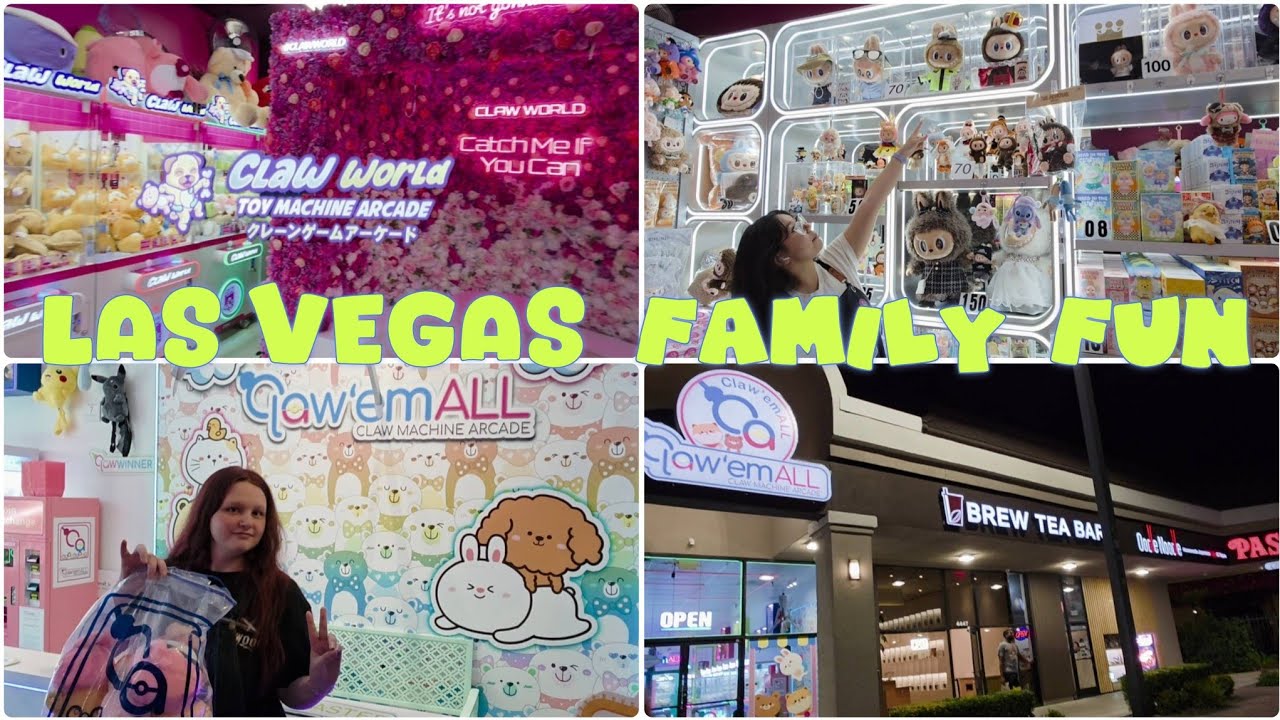 LAS VEGAS FUN 4 ALL AGES CLAW WORLD CLAW EM ALL BREW TEA BAR
