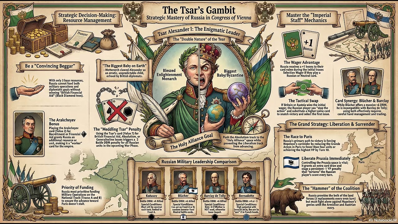 The Russian perspective on how to play the “Congress of Vienna”