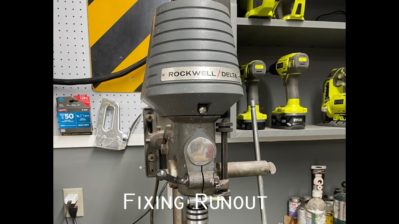 Rockwell Delta Drill Press - Fix the runout!