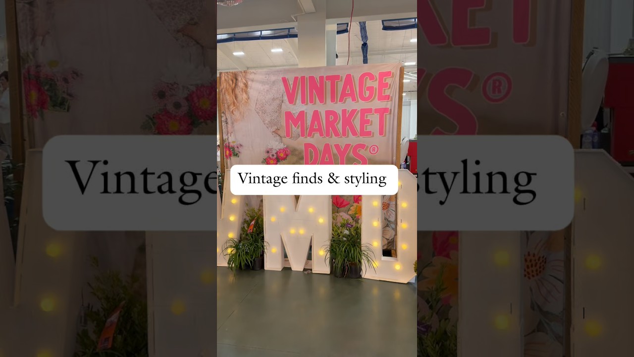 Vintage market day finds and styling! What a fun day! 🤩 #vintagemarket #vintageshopping #homedecor