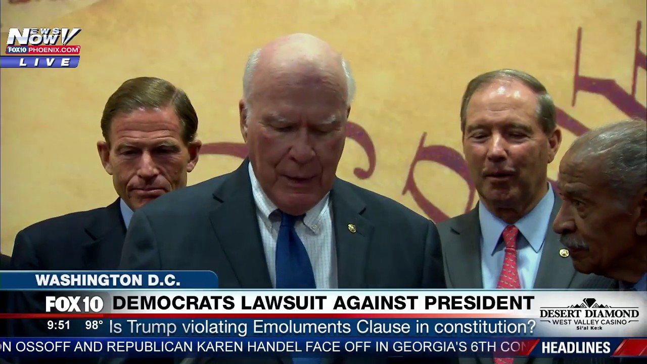 MUST WATCH: Democrats Sue President Trump Saying He Violated Emoluments Clause in Constitution (FNN)